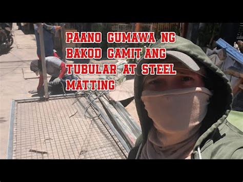 Paano gumawa ng bakod gamit ang tubular .